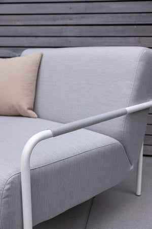 Outdoorlounge Sessel in weiß