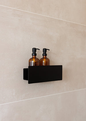Schlichte und minimalistische Duschablage SHEA von Metallbude, hochwertige Verarbeitung, handgefertigt | Metallbude